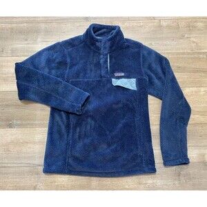 Patagonia Re-Tool Snap-T Pullover Fleece Polartec Women's Small Blue